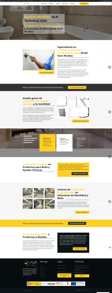 diseño web corporativa Ayudas Técnicas para Movilidad Reducida ALN-TA 2024-05-21